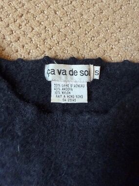 ca va de soi black angora sweater S